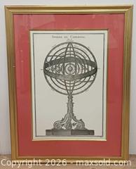 MaxSold Auction: Sphere de Copernic Art Print Framed  - Toronto (Ontario, Canada) PARTNER MANAGED Reseller Online Auction - Queen Street West