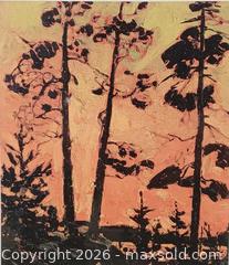 MaxSold Auction: Tom Thompson 'Pine Tree at Sunset' Lithograph Print Signed & Numbered  - Toronto (Ontario, Canada) PARTNER MANAGED Reseller Online Auction - Queen Street West