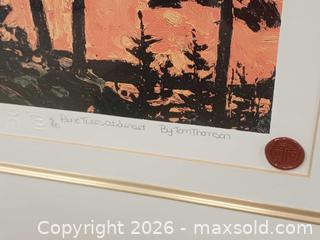 MaxSold Auction: Tom Thompson 'Pine Tree at Sunset' Lithograph Print Signed & Numbered  - Toronto (Ontario, Canada) PARTNER MANAGED Reseller Online Auction - Queen Street West