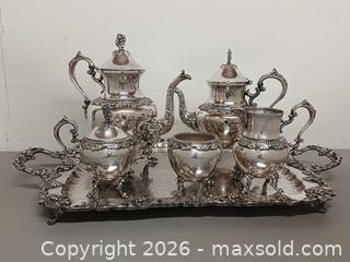 MaxSold Auction: Vintage 6 Pcs Silverplated Tea & Coffee Set English Marks - Toronto (Ontario, Canada) PARTNER MANAGED Reseller Online Auction - Queen Street West