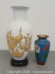 MaxSold Auction: Vintage Chinese Porcelain Vase & Cloisonne Enamel Vase  - Toronto (Ontario, Canada) PARTNER MANAGED Reseller Online Auction - Queen Street West