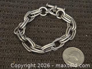 MaxSold Auction: Heavy sterling silver bracelet  - Phoenix (Arizona, USA) PARTNER MANAGED Downsizing Online Auction - West Northern Avenue (STORAGE)