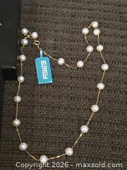 MaxSold Auction: Very pretty new wuth tags 14k beads and pearl necklace  - Phoenix (Arizona, USA) PARTNER MANAGED Downsizing Online Auction - West Northern Avenue (STORAGE)