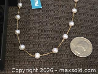 MaxSold Auction: Very pretty new wuth tags 14k beads and pearl necklace  - Phoenix (Arizona, USA) PARTNER MANAGED Downsizing Online Auction - West Northern Avenue (STORAGE)