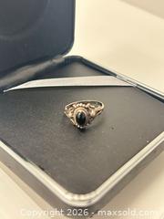 MaxSold Auction: Sterling Silver Onyx Ring Size 6, Vintage Boho - Richmond (British Columbia, Canada) SELLER MANAGED Downsizing Online Auction -  Bridgeport Road
