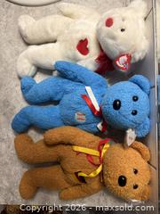 MaxSold Auction: Ty Beanie Bears - 9”seated / 15” standing. Lot of 10 bears - Red Deer (Alberta, Canada) SELLER MANAGED Downsizing Online Auction - Dempsey Street