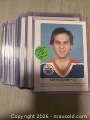 MaxSold Auction: Vintage - 1984-85 Edmonton Oilers Conplete Set with additional Sather variant - Red Deer (Alberta, Canada) SELLER MANAGED Downsizing Online Auction - Dempsey Street