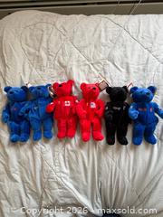 MaxSold Auction: Wayne Gretzky Beanie Bears by Salvinos Bammers - lot of 6 in plastic storage cases - Red Deer (Alberta, Canada) SELLER MANAGED Downsizing Online Auction - Dempsey Street