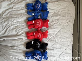 MaxSold Auction: Wayne Gretzky Beanie Bears by Salvinos Bammers - lot of 6 in plastic storage cases - Red Deer (Alberta, Canada) SELLER MANAGED Downsizing Online Auction - Dempsey Street