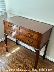 MaxSold Auction: Antique Two-drawer Georgian Side Table - Oakville (Ontario, Canada) PARTNER MANAGED Downsizing Online Auction - All Saints Crescent