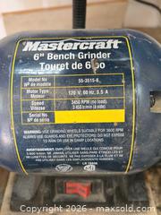 MaxSold Auction: Mastercraft 6" Bench Grinder & Accessories - Oakville (Ontario, Canada) PARTNER MANAGED Downsizing Online Auction - All Saints Crescent