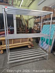MaxSold Auction: 2 Aluminum Shelves Commercial Quality - San Jose (California, USA) SELLER MANAGED Downsizing Online Auction - Little Orchard Street