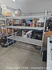 MaxSold Auction: 2 Aluminum Shelves Commercial Quality - San Jose (California, USA) SELLER MANAGED Downsizing Online Auction - Little Orchard Street
