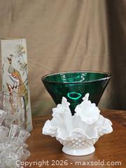 MaxSold Auction: Art Glass Assortment including Fenton Epergine - San Jose (California, USA) SELLER MANAGED Downsizing Online Auction - Little Orchard Street