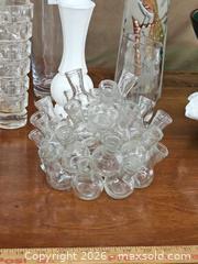 MaxSold Auction: Art Glass Assortment including Fenton Epergine - San Jose (California, USA) SELLER MANAGED Downsizing Online Auction - Little Orchard Street