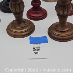 MaxSold Auction: Lot of Decorator Candlesticks Wood, Mother Of Pearl , Mercury Glass - San Jose (California, USA) SELLER MANAGED Downsizing Online Auction - Little Orchard Street