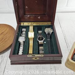 MaxSold Auction: Men's Watches, Boxes, Cufflinks Knick Knacks - San Jose (California, USA) SELLER MANAGED Downsizing Online Auction - Little Orchard Street