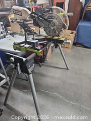 MaxSold Auction: Ryobe Mitre Saw and Stand - San Jose (California, USA) SELLER MANAGED Downsizing Online Auction - Little Orchard Street