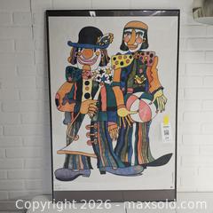 MaxSold Auction: Statchurski Clown Print Framed - San Jose (California, USA) SELLER MANAGED Downsizing Online Auction - Little Orchard Street