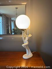 MaxSold Auction: ART DECO Revival White Ceramic Figural Lamp  - Toronto (Ontario, Canada) SELLER MANAGED Reseller Online Auction - Kempsell Crescent