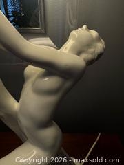 MaxSold Auction: ART DECO Revival White Ceramic Figural Lamp  - Toronto (Ontario, Canada) SELLER MANAGED Reseller Online Auction - Kempsell Crescent