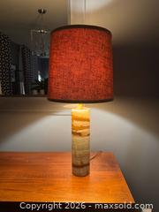 MaxSold Auction: Vintage mid-century modern onyx column table lamp - Toronto (Ontario, Canada) SELLER MANAGED Reseller Online Auction - Kempsell Crescent