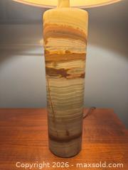 MaxSold Auction: Vintage mid-century modern onyx column table lamp - Toronto (Ontario, Canada) SELLER MANAGED Reseller Online Auction - Kempsell Crescent