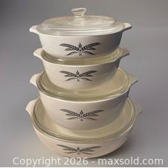 MaxSold Auction: Anchor Hocking Black Wheat Casserole Dishes - Laguna Hills (California, USA) SELLER MANAGED Downsizing Online Auction - El Pacifico Drive (STORAGE)