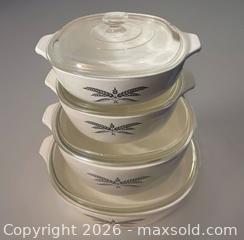 MaxSold Auction: Anchor Hocking Black Wheat Casserole Dishes - Laguna Hills (California, USA) SELLER MANAGED Downsizing Online Auction - El Pacifico Drive (STORAGE)