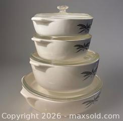 MaxSold Auction: Anchor Hocking Black Wheat Casserole Dishes - Laguna Hills (California, USA) SELLER MANAGED Downsizing Online Auction - El Pacifico Drive (STORAGE)