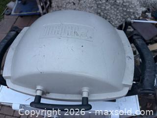 MaxSold Auction: Weber Q 1000 Portable Liquid Propane BBQ in Titanium - Toronto (Ontario, Canada) SELLER MANAGED Downsizing Online Auction - Palamar Road
