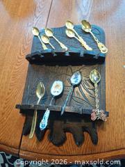 MaxSold Auction: Collector Spoons and Rack, 24K Gold A - Montgomery (New Jersey, USA) PARTNER MANAGED Downsizing Online Auction - Bedford Drive