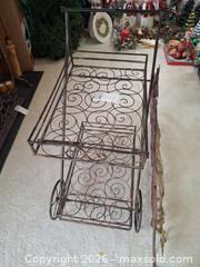 MaxSold Auction: Metal Wall Decor and Cart A - Montgomery (New Jersey, USA) PARTNER MANAGED Downsizing Online Auction - Bedford Drive