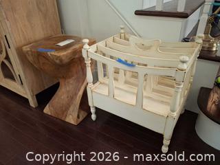 MaxSold Auction: Table and Magazine Rack A - Montgomery (New Jersey, USA) PARTNER MANAGED Downsizing Online Auction - Bedford Drive