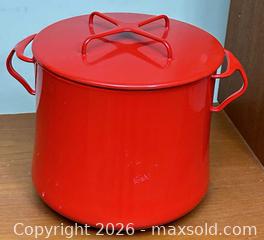 MaxSold Auction: Dansk Large Enamel-Coated Dutch Oven/Stockpot, Red - Ottawa (Ontario, Canada) PARTNER MANAGED Downsizing Online Auction - Greenbriar Avenue