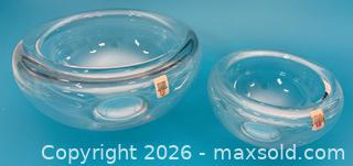 MaxSold Auction: Holmegaard Clear Glass Bowl Set — Denmark - Ottawa (Ontario, Canada) PARTNER MANAGED Downsizing Online Auction - Greenbriar Avenue