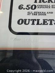 MaxSold Auction: Grateful Dead Limited Edition Framed Poster 28 x 36 in - San Rafael (California, USA) PARTNER MANAGED Reseller Online Auction - Du Bois Street