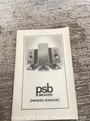 MaxSold Auction: PSB 40R Floor-Standing Tower Speakers (Pair) - Waterloo (Ontario, Canada) SELLER MANAGED Downsizing Online Auction - Ennismore Place