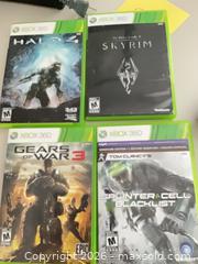 MaxSold Auction: Xbox 360 S (Slim) Black Console with Controller & Games - Waterloo (Ontario, Canada) SELLER MANAGED Downsizing Online Auction - Ennismore Place