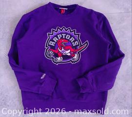 MaxSold Auction: Mitchell & Ness Toronto Raptors Crewneck Sweater, Large – Purple – Excellent Condition - Toronto (Ontario, Canada) SELLER MANAGED Reseller Online Auction - Esandar Drive (STORAGE)