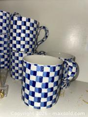 MaxSold Auction: Chequers Blue Ceramic Dishware - Los Altos (California, USA) PARTNER MANAGED Estate Sale Online Auction - Almond Avenue