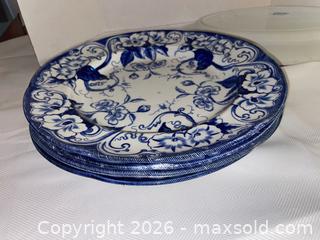 MaxSold Auction:  Creil et Montereau Flora Porcelain Dinnerware Set  - Los Altos (California, USA) PARTNER MANAGED Estate Sale Online Auction - Almond Avenue