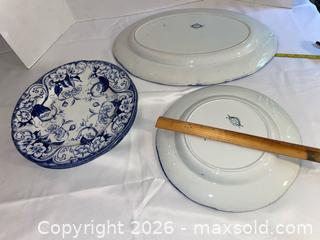 MaxSold Auction:  Creil et Montereau Flora Porcelain Dinnerware Set  - Los Altos (California, USA) PARTNER MANAGED Estate Sale Online Auction - Almond Avenue