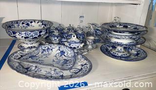 MaxSold Auction:  Creil et Montereau Serving Pieces - Los Altos (California, USA) PARTNER MANAGED Estate Sale Online Auction - Almond Avenue