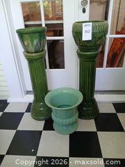 MaxSold Auction: Green Columns and Pots - Los Altos (California, USA) PARTNER MANAGED Estate Sale Online Auction - Almond Avenue