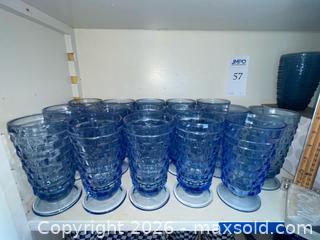 MaxSold Auction: Ice Blue Tumblers & Highballs - Los Altos (California, USA) PARTNER MANAGED Estate Sale Online Auction - Almond Avenue