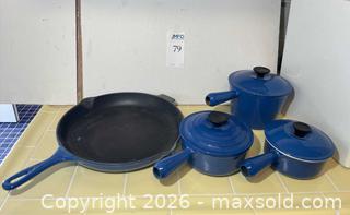 MaxSold Auction: Le Creuset Frying Pan & Pot Set - Los Altos (California, USA) PARTNER MANAGED Estate Sale Online Auction - Almond Avenue
