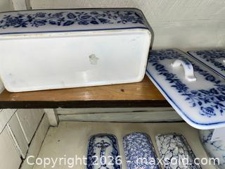 MaxSold Auction: Lidded Porcelain Containers & Footbath - Los Altos (California, USA) PARTNER MANAGED Estate Sale Online Auction - Almond Avenue