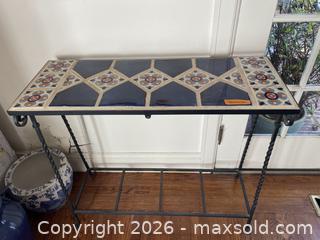 MaxSold Auction:  Mosaic Tile Top Table - Los Altos (California, USA) PARTNER MANAGED Estate Sale Online Auction - Almond Avenue
