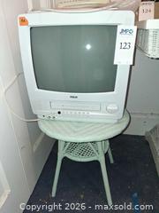 MaxSold Auction: RCA 13-inch TV/VCR combo with table - Los Altos (California, USA) PARTNER MANAGED Estate Sale Online Auction - Almond Avenue